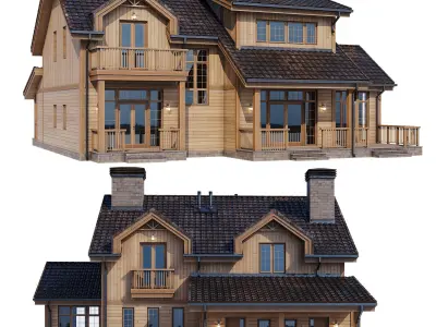 Modern house v58 3D model