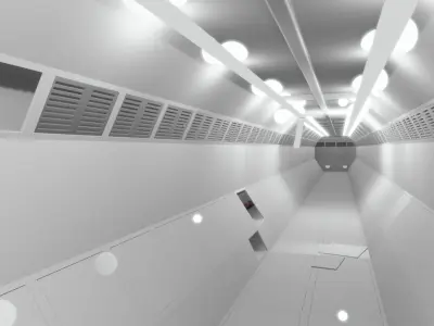 Sci-fi Tonnels Pack 3D model