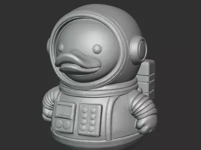ASTRODUCK  3D PRINTABLE SPACE EXPLORER 3D print model