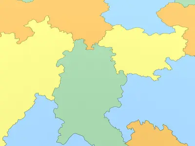 Map of Germany 3D model