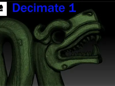 Aztec Aspid Sculpt 3D model