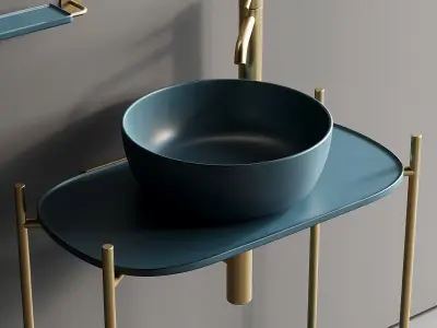 Scarabeo Ceramiche Diva Floor-standing Vanity Unit Set 5 3D model