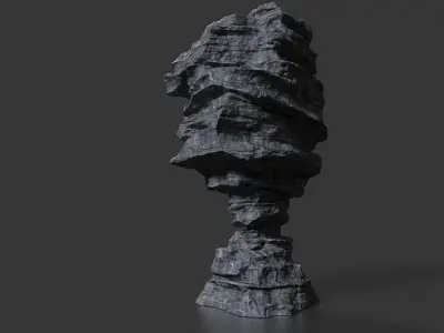Cliff Rock 003 Low-poly 3D model