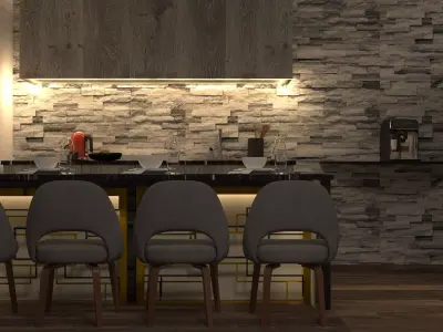 Stylish  Bar 3D print model