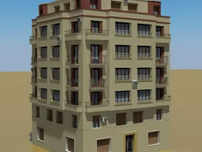 Building apartment - apartment 3D model