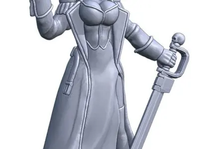 Female Political Educator of the Future Serial Number 1998 3D print model