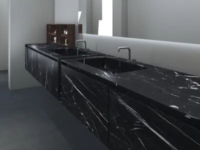 Boffi Bathroom and sink and Wc toilet 3D model