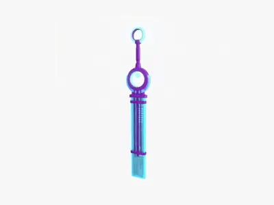 SciFi Sword A09 Purple Blue - Character Design Fashion Low-poly 3D model