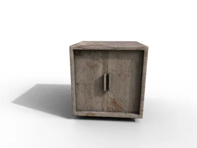 Old Modern Furniture 3D Model Terror Low-poly 3D model buy