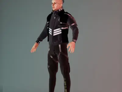 CYBORG Low-poly 3D model
