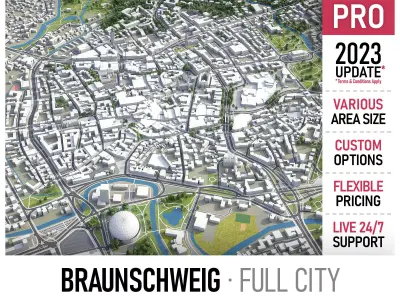 Braunschweig  Low-poly 3D model