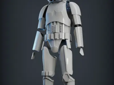 STORMTROOPER armor from Rogue One  plus E11 BLASTER 3D print model