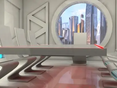 Sci Fi Office 3D model