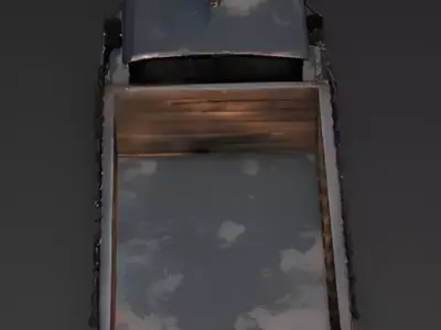 Heavy Steampunk Steam-Truck 3D Model Low-poly 3D model