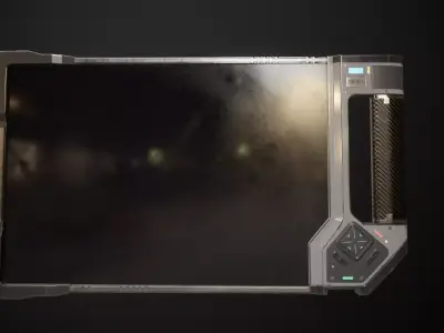 Sci-fi Touchpad Low-poly 3D model