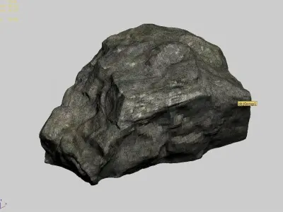 Huangguoshu Waterfall - Stone 01 3D model
