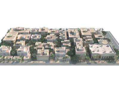 urban building complex 3D model