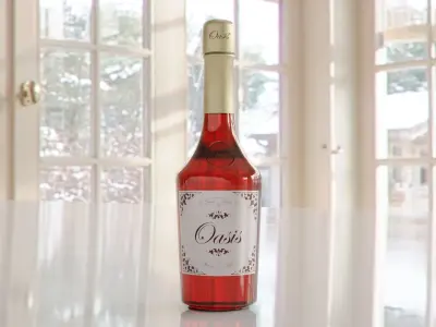 Wine Bottle 02 3D model