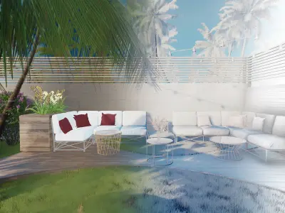 Exterior beach 3D model