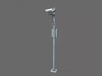 CCTV Camera Low-poly 3D model