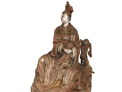 Deity Statue Sculpture10 3D model