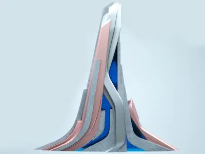 Futuristic Sci Fi Building  3D model