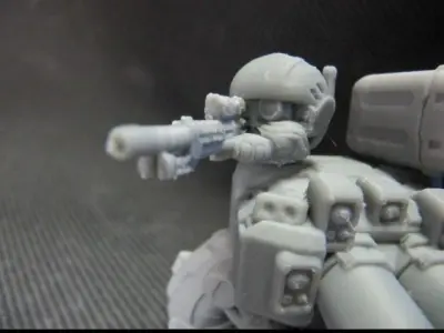 CHIBI-TECH SD - DEADEYE SR V CUSTOM SNIPER HATCH GUNNER 3D print model