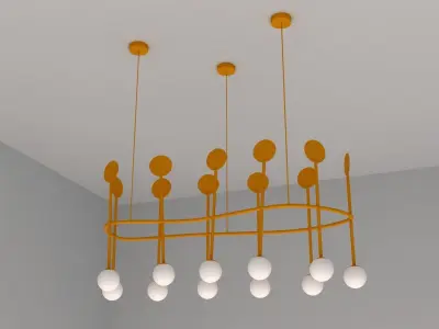 spherical celling light  3D model