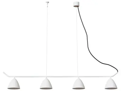 Flash 4l White Chandelier 3D model