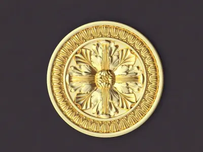 20 high quality carved rosettes 3D model