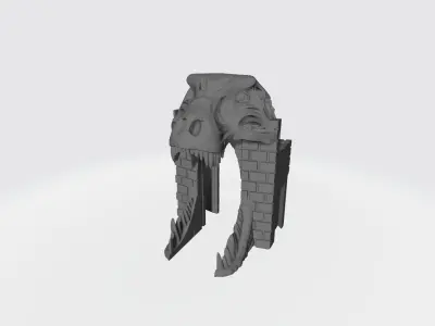 Skull lego castle 3D print model