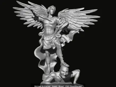 The Four Archangels  3D Model Pack