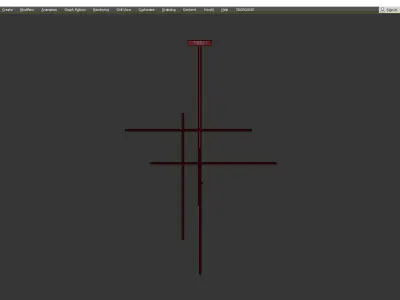 KITAMI MEDIUM CHANDELIER Low-poly 3D model