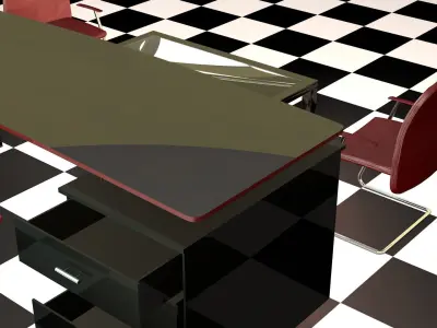 desk administrative 3D model