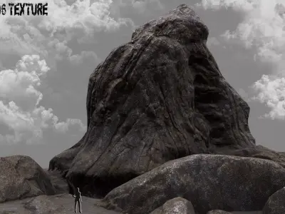 mountain rock 3D model buy