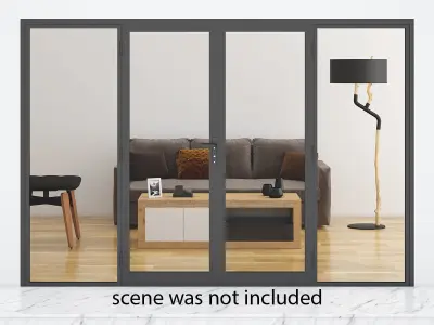 Aluminium Door 05 3D model