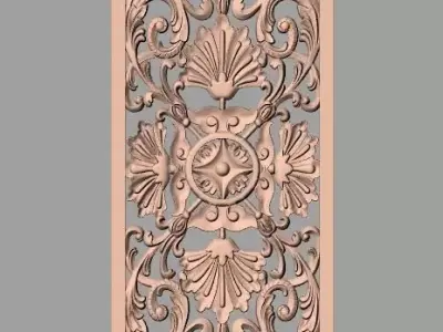 European furniture 3D relief models for CNC wood engraving E201 3D model