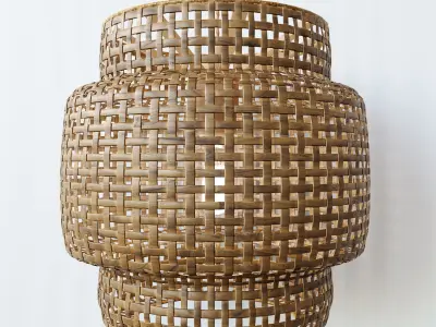 RotanLamp gold pendant lamp 3D model