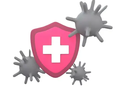 Immunity Icon v1 003 Low-poly 3D model