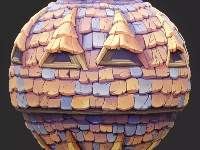 Stylized Roof Seamless Texture  Texture