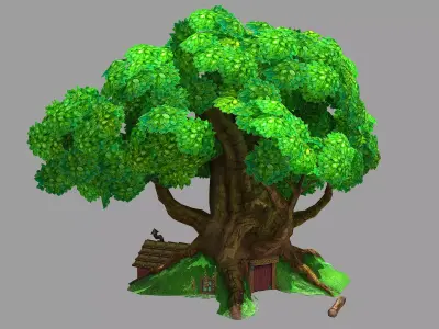 Plant - Tree House - Building 05 3D model