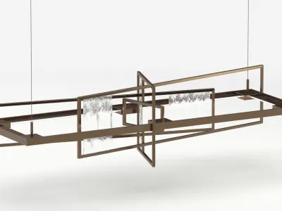 Hubbardton Forge Summer Pendant Light 3D model