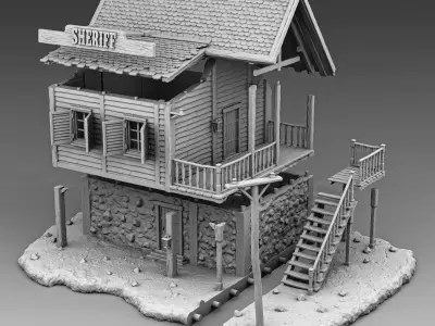 Sheriff house 3D print model