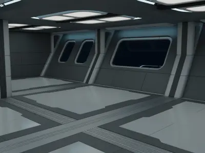 Sci Fi Quarters Kit 1 3D model