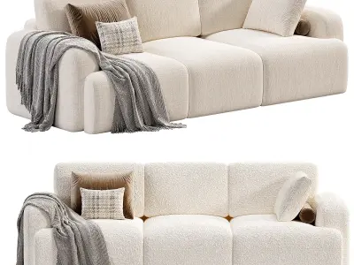 Bonent Sofa Low-poly 3D model