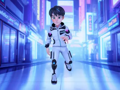 Energetic Space Explorer model pack Low-poly 3D model