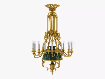 Chandelier Antique Rococo v 1 3D model