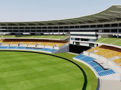 Sabina Park - Kingston Jamaica 3D model