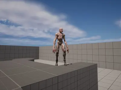 Alien M Low-poly 3D model