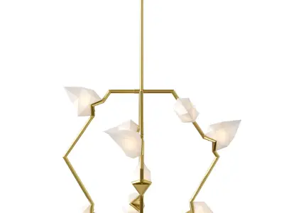 Roll Hill Seed 01 by Bec Brittain Chandelier Lamp 3D model